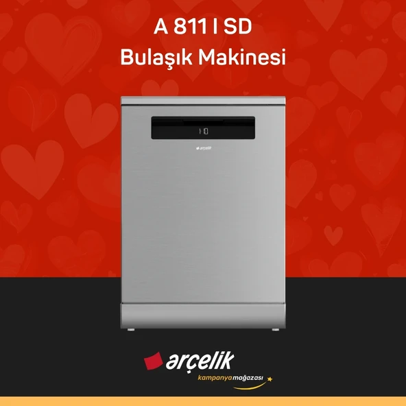 ARÇELİK A 811 I SD Diamond Serisi Solo Bulaşık Makinesi ürün görseli 1