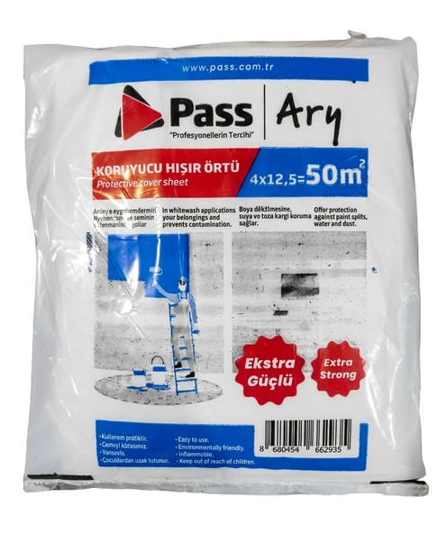 Pass Eşya Boya Koruyucu Hışır Örtü 50 M2 25 Adet 500 Gr ürün görseli 1