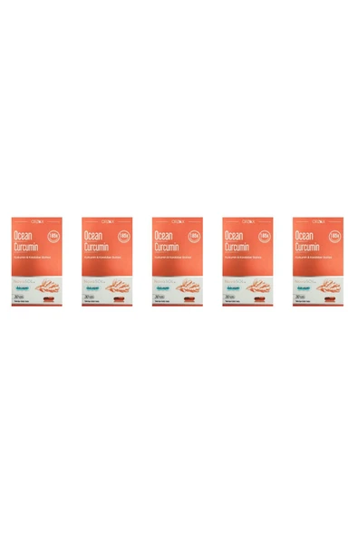 Ocean Curcumin 30 Kapsül 5'li Paket ürün görseli 1