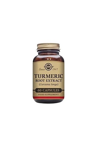 Solgar Turmeric Extract 60 Vegetable Capsules ürün görseli 1