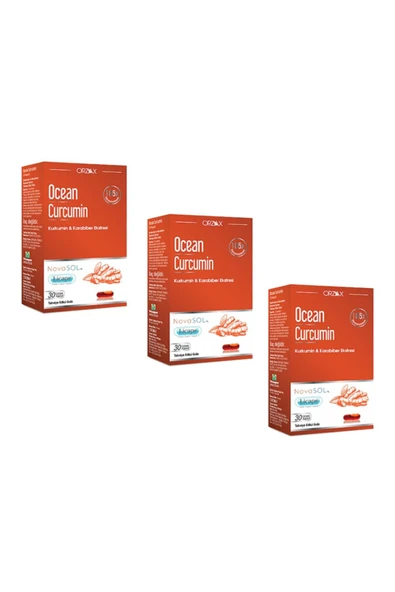 Ocean Curcumin 30 Kapsül X3 Adet - Kurkumin Ve Karabiber Ekstresi ürün görseli 1