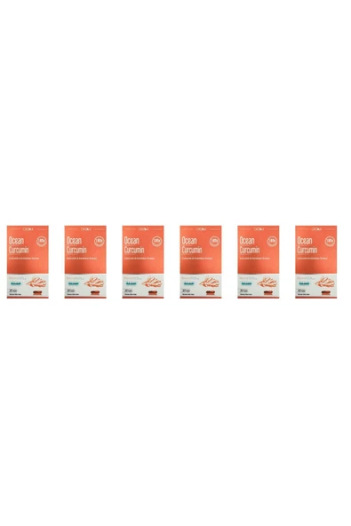 Ocean Curcumin 30 Kapsül 6'lı ürün görseli 1