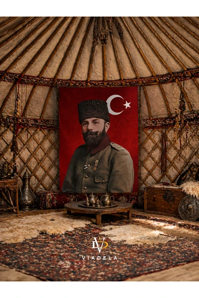 Celal Paşa Figürlü Duvar Örtüsü Tasarımı ürün görseli 1