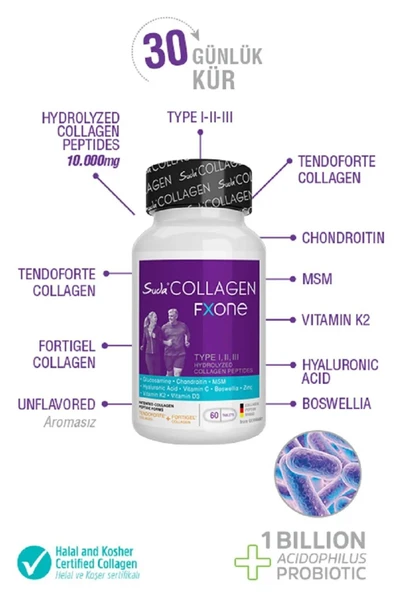 Suda Collagen FX One 60 Tablet - Resim 2