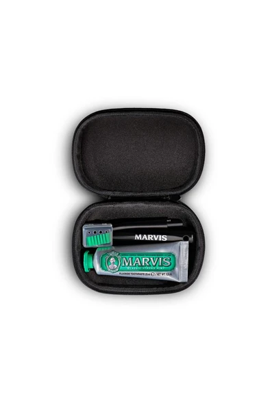 Marvis Classic Strong Mint 25 ml Diş Macunu+Diş Fırçası Seyahat Seti ürün görseli 1