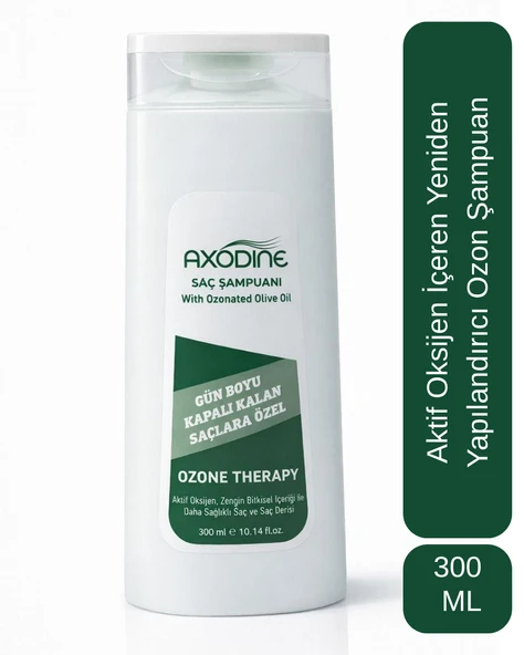Axodine Gün Boyu Kapalı Kalan Saçlara Özel Ozon Terapi Şampuan 300 ML ürün görseli 1