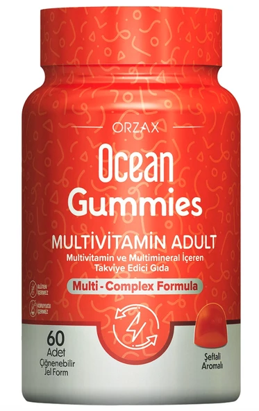 Ocean Gummies Multivitamin Adult 60 Çiğnenebilir Jel Form ürün görseli 1
