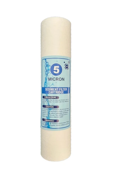 AQUA BELLA 5 Mikron Sediment Filtre (Spun Filtre) 10 inç ürün görseli 1