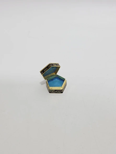Antika Cloisonne Minyatür Kutu 3,6x3,3cm 088 ürün görseli 1