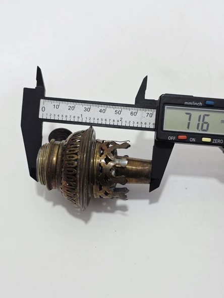 Antika Gaz Lambası Mekanizma Başlığı 028 - Resim 5