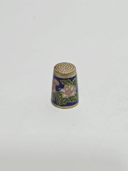 Antika Cloisonne Emaye Yüksük 23,60x16,80mm 051 ürün görseli 1