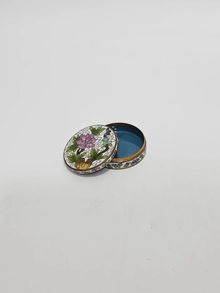 Antika Cloisonne Minyatür Kutu 5,5x1,7cm 075 ürün görseli 1
