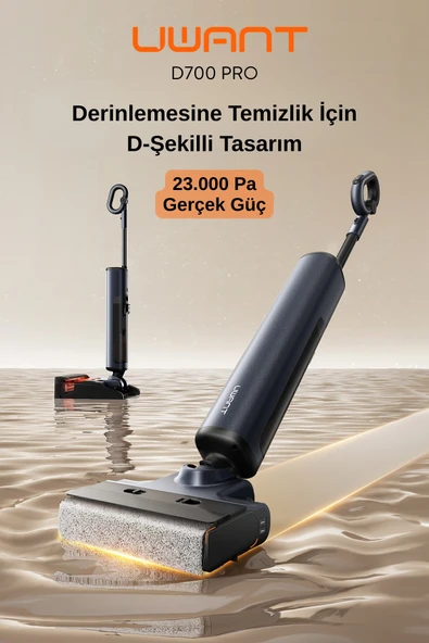Uwant 23.000 Pa Emiş Gücüne Sahip Standlı Şarjlı Dikey Süpürge D700 Pro ürün görseli 1