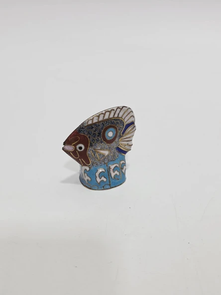 Antika Cloisonne Minyatür Balık 5,2x4,7cm 143 ürün görseli 1