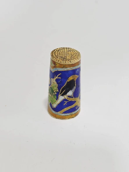 Antika Cloisonne Emaye Yüksük 36,30x18mm 056 ürün görseli 1