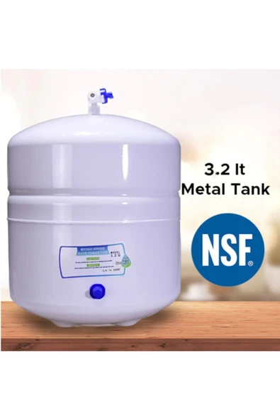 AQUA BELLA Su Arıtma Cihazı Tankı Metal 12 Litre 3.2 Galon Tank ürün görseli 1
