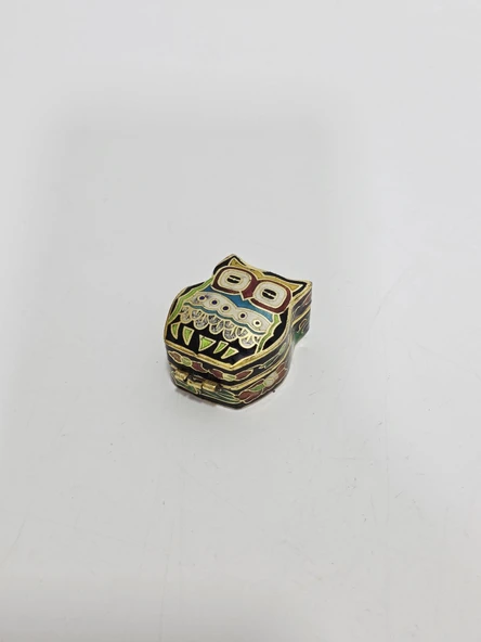 Antika Cloisonne Minyatür Kutu 3,3x2,9cm 163 ürün görseli 1
