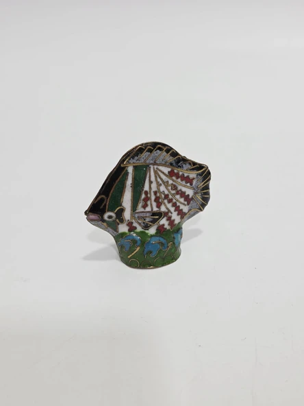 Antika Cloisonne Minyatür Balık 5,2x4,7cm 144 ürün görseli 1