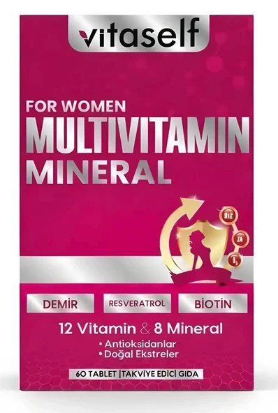Vitaself Multivitamin For Women 60 Tablet ürün görseli 1