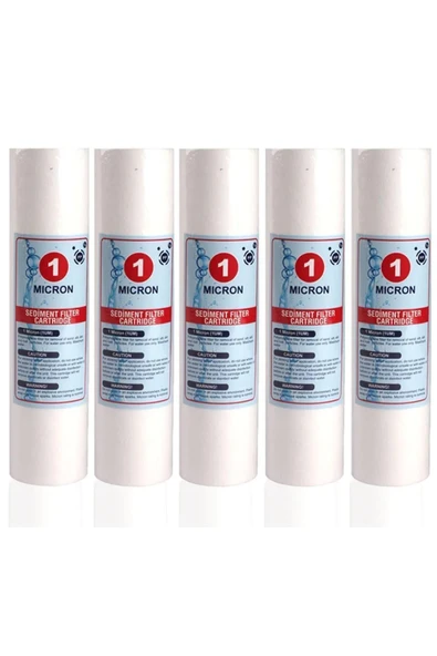 AQUA BELLA Su Arıtma Cihazı 1 Mikron Sediment Spun Filtre (5 Adet) ürün görseli 1