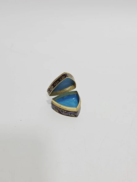 Antika Cloisonne Minyatür Kutu 3,2x3,3cm 123 ürün görseli 1