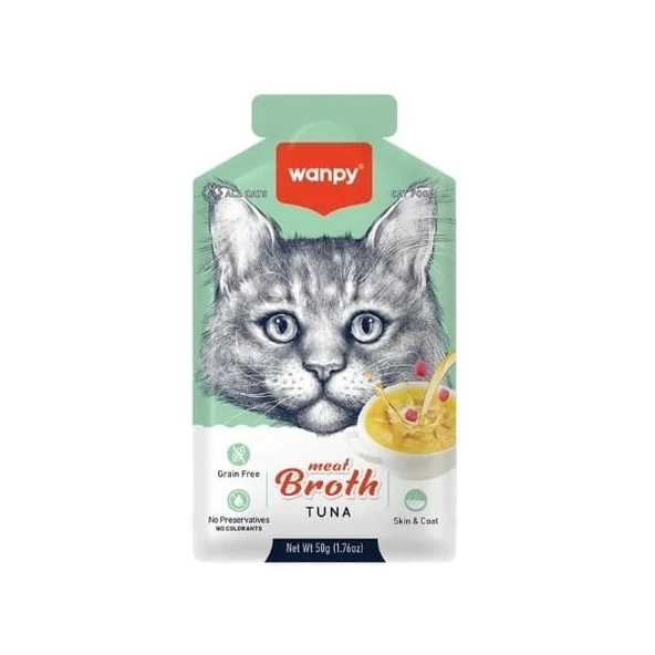 Wanpy Ton Balıklı Tahılsız Kedi Çorbası 50 Gr ürün görseli 1