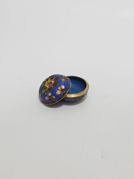 Antika Cloisonne Minyatür Kutu 3,8x2,5cm 068 ürün görseli 1