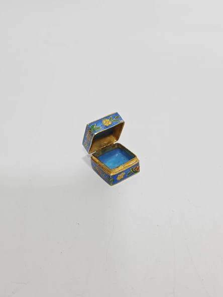 Antika Cloisonne Minyatür Kutu 2,2x1,9cm 110 ürün görseli 1