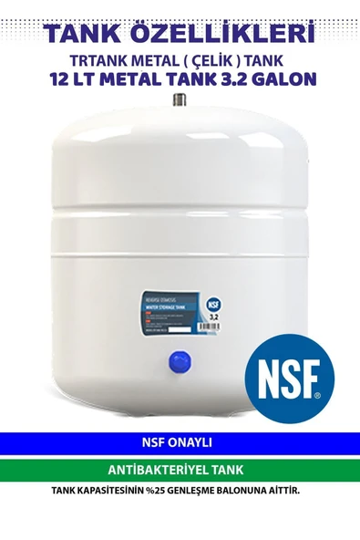 AQUA BELLA 12 Lt Su Arıtma Cihazı Tankı Nsf Sertifikalı ürün görseli 1