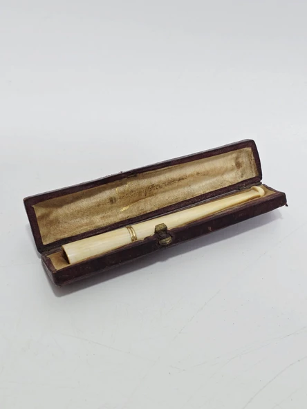 Antika Fildişi Altın Sigara Ağızlığı 8,5cm 7,90 Gram 052 ürün görseli 1