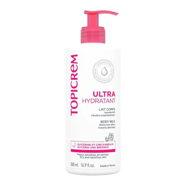 Topicrem Ultra Moisturizing Body Milk 500 ml ürün görseli 1