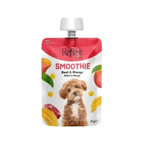 Reflex Plus Smoothie Biftekli ve Mangolu Sıvı Yetişkin Köpek Ödül Maması ürün görseli 1