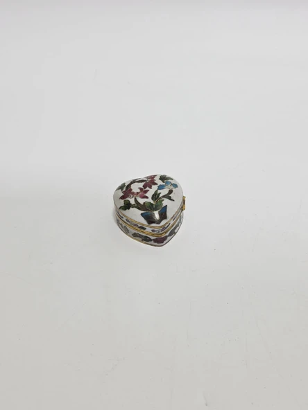 Antika Cloisonne Minyatür Kutu 4,6x4,6cm 084 ürün görseli 1