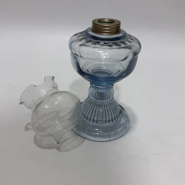 Antika Cam Gaz Lambası 15cm - Resim 2