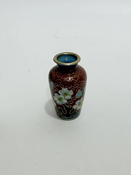 Antika Cloisonne Minyatür Vazo 5,50cm 004 ürün görseli 1