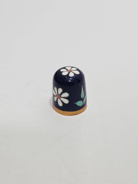 Antika Cloisonne Emaye Yüksük 23,80x20,70mm 061 ürün görseli 1