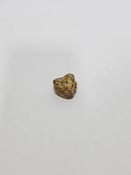 Antika Cloisonne Minyatür Kutu 2,7x2,5cm 094 ürün görseli 1