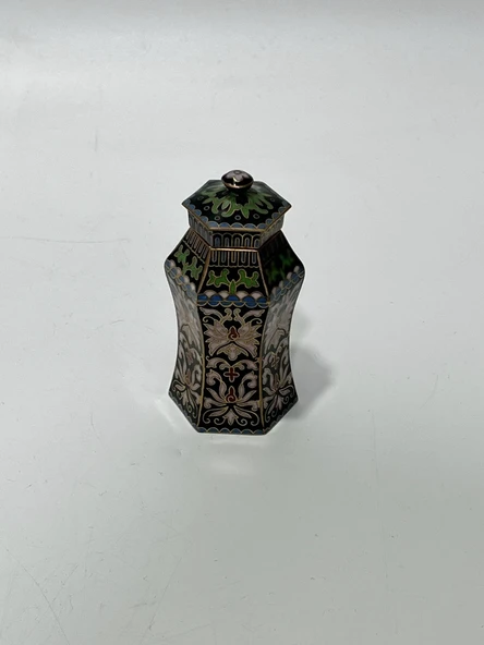 Antika Cloisonne Minyatür Kavanoz 8,4x4,3cm 129 ürün görseli 1