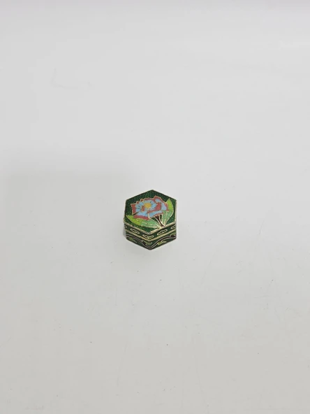 Antika Cloisonne Minyatür Kutu 3,4x3cm 085 ürün görseli 1