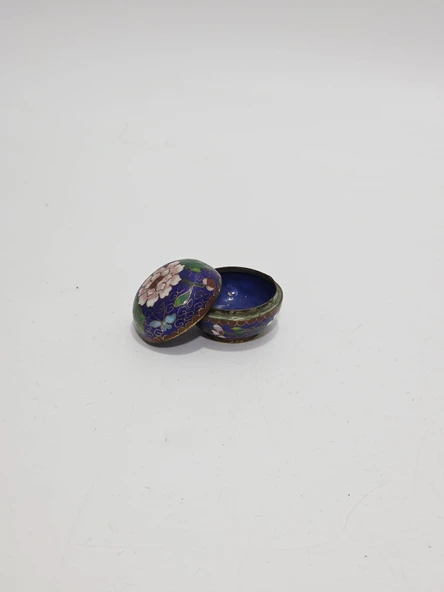 Antika Cloisonne Minyatür Kutu 3,5cm 010 ürün görseli 1