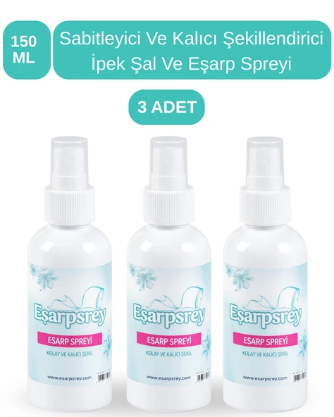EŞARPSREY 3'LÜ DEV PAKET- KALICI ŞEKİLLENDİREN EŞARP SPREY SET (3 ADET) ürün görseli 1