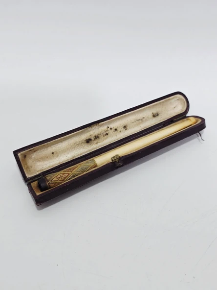 Antika Fildişi Sigara Ağızlığı 11,5cm 7,15 Gram 020 ürün görseli 1