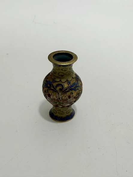 Antika Cloisonne Minyatür Vazo 5,50cm 002 ürün görseli 1