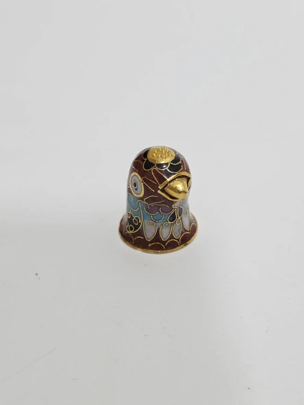 Antika Cloisonne Emaye Yüksük 25x20,50mm 066 ürün görseli 1