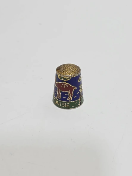 Antika Cloisonne Emaye Yüksük 24,60x20mm 027 ürün görseli 1