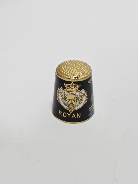 Antika Cloisonne Emaye Yüksük 24,35x19,90mm 043 ürün görseli 1