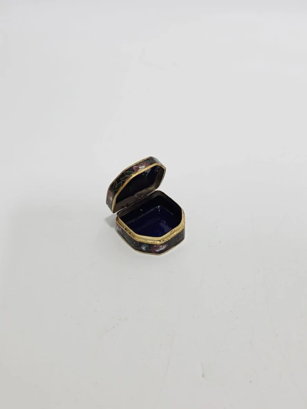 Antika Cloisonne Minyatür Kutu 3,8x3,5cm 087 ürün görseli 1