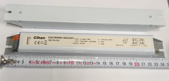 Cihan EB-T8-218 2x18W Elektronik Balast ürün görseli 1