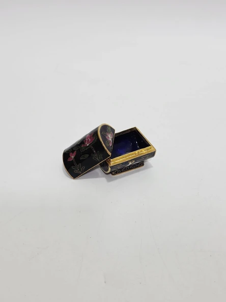 Antika Cloisonne Minyatür Kutu 4,3x3,6cm 099 ürün görseli 1