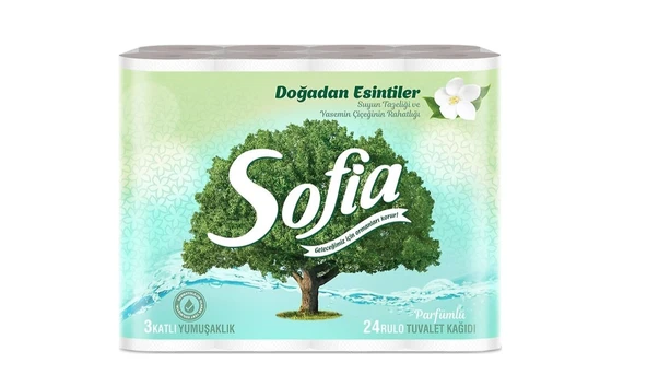 Sofia 3 Katlı 24 Rulo Parfümlü Tuvalet Kağıdı ürün görseli 1